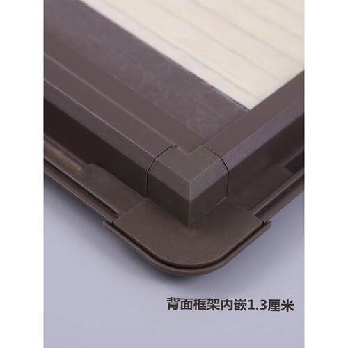 带框置内嵌入式内开内倒窗帘房阳车遮百叶803免打孔卫生水间防蜂