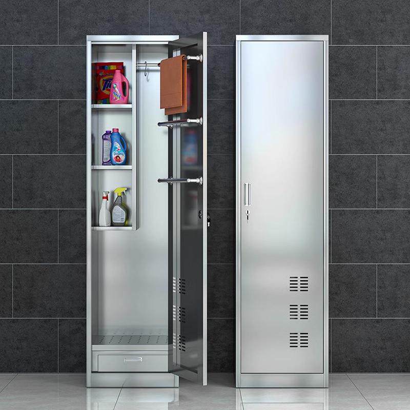 304不锈钢单双门拖学清洁具柜校工收纳柜阳台把户外储xj-85物保洁,商业/办公家具,办公储物柜,淘宝优惠券,粉丝福利购,淘宝优惠卷