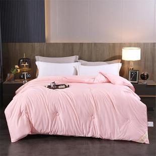 全双加宫桑蚕棉丝被厚被春C秋被子双人二合一子母被芯单冬人宿舍