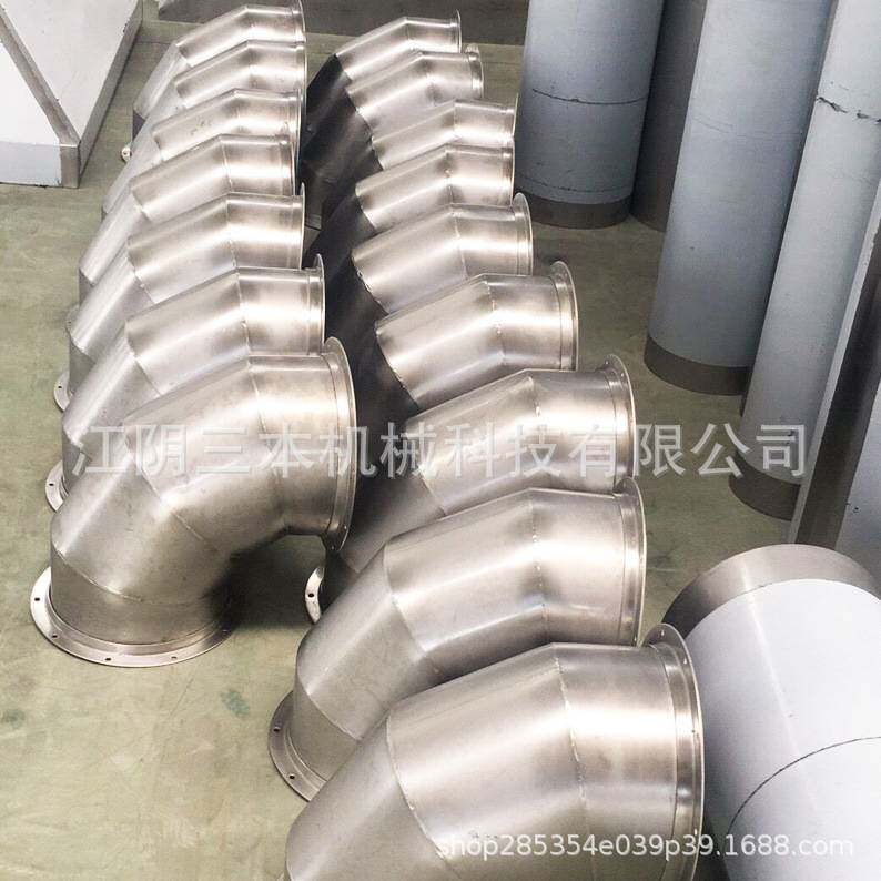 三本科技 虾米弯头咬口机图片 风管弯头导流片成型机 波纹弯头机