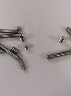SUS304不锈钢 GB80 DIN916内六角凹端紧定止付机米螺丝M1.6M2系列