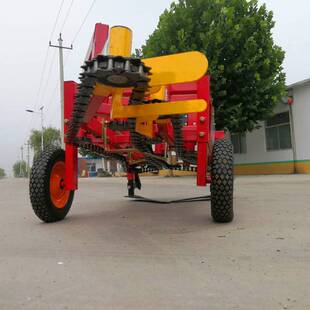 广东地区链条夹持花生收获机侧向铺放拔花生机器链条式起花生