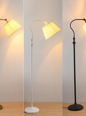 5灯V古美式落地客厅沙古发卧室床头置物法式复中HPD中式带托盘茶