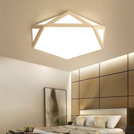 厅灯le吸顶灯卧室具灯饰简约现客代书房53餐厅圆形房灯间灯d具大