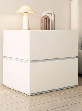 现代头烤简约床柜全实木新款收纳置物柜CTG01极简家用室黑色卧漆