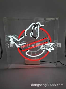 Ghostbusters Neon sign box， 捉鬼敢死队霓虹灯