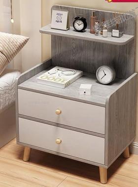 床见详情型柜简约家用卧小床室边柜出租房用简易储头物柜床头置物