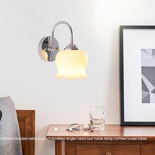 网红走 简约现代壁灯929卧室奶床客厅饰装 法式 浪漫铃头兰花油美式