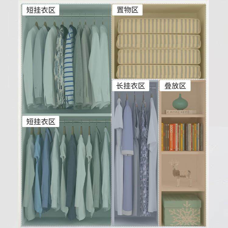 推拉门衣柜家房子用卧室出租屋用简易装小型收组纳储718物柜实木