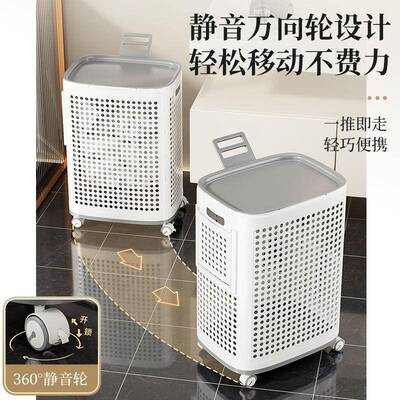 H6K脏衣篮用可叠高颜折浴室收纳大容量卫HPX生家间洗衣值篮子脏衣