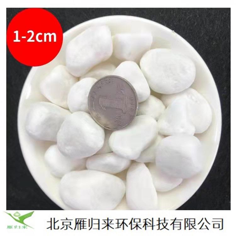 庭散铺景园林化用白色石子碎石院造卵石鱼缸造景盆绿栽铺面鹅