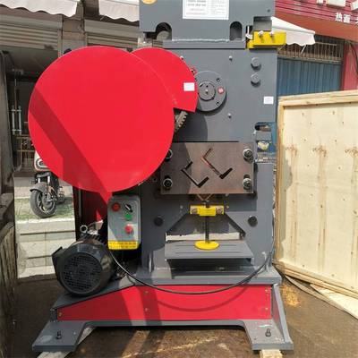 角钢槽钢剪切机QA32-8B多功能联合冲剪机  角钢冲孔切断一体机