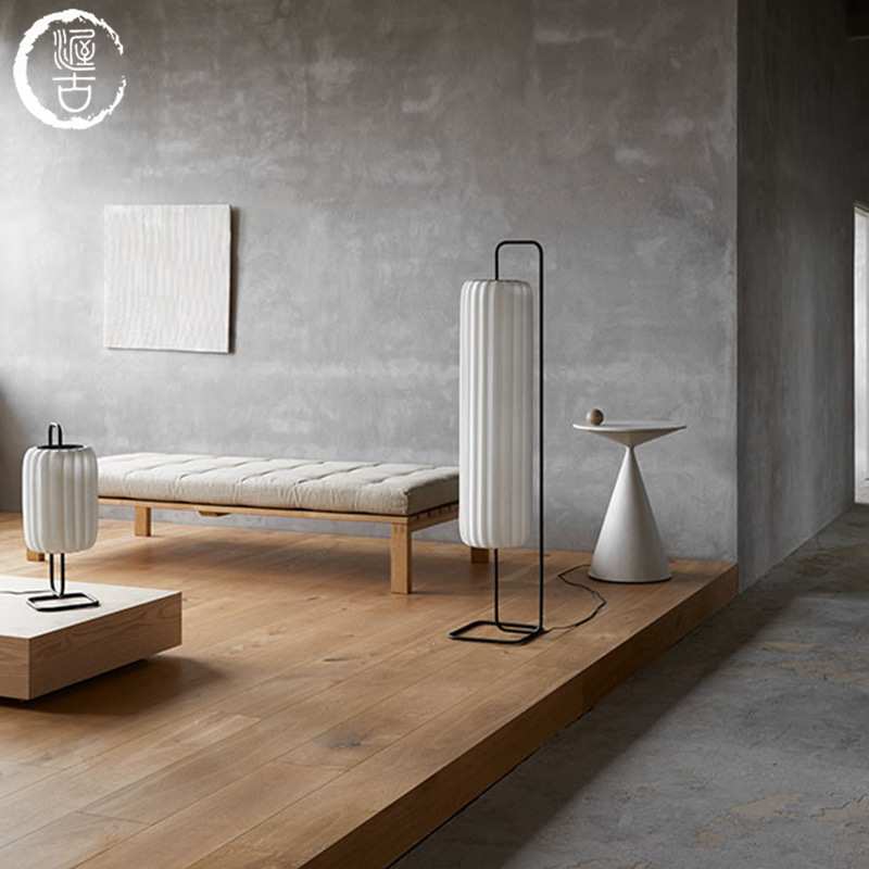 【素棱】新中式落地灯客厅卧室书房禅意风极简手工布艺日式灯