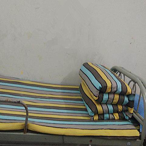 全棉斜纹床单单件黄绿条学生单人寝室宿舍上下铺绿条被套三件套