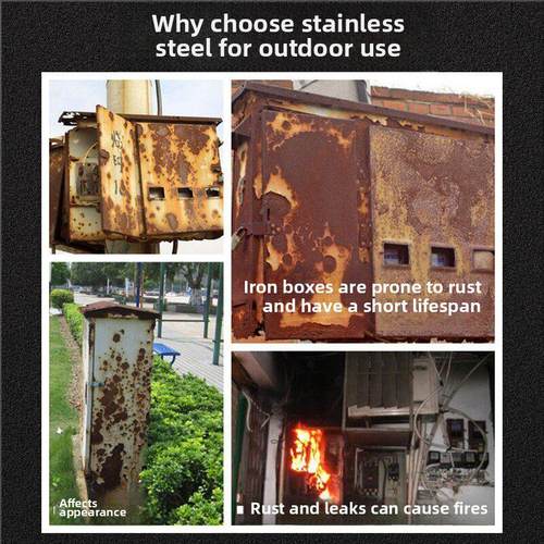 户外不锈钢威牌蓝山高山摩卡拿铁家用Phev充电桩保护箱壁挂式立柱