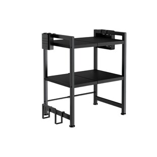 厨房置物架电饭锅支架台面双层家用收纳微波炉烤箱放锅架子多功能