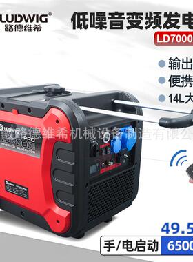 LD7000i-Pro低噪音变频发电机6.5W230V家用7.0W汽油机移动电箱