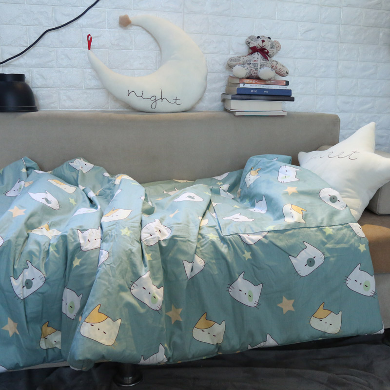 全棉抱枕被子两用可拆洗办公室午睡被学生儿童车载小被子秋冬被