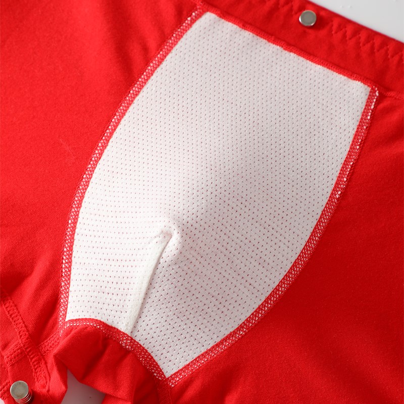 男童本命年红内裤龙年纯棉四角12岁大童全棉红色男孩儿童100%平角