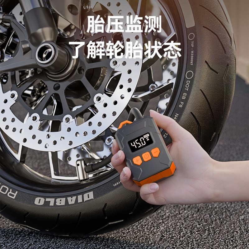 车载充气泵汽车用便携式电动无线打气筒轿车轮胎高压打气泵冲气宝