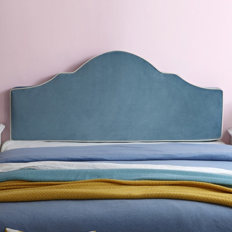 儿童卡通床头板软包无床头榻榻米靠垫双人实木床大靠枕布艺可拆洗