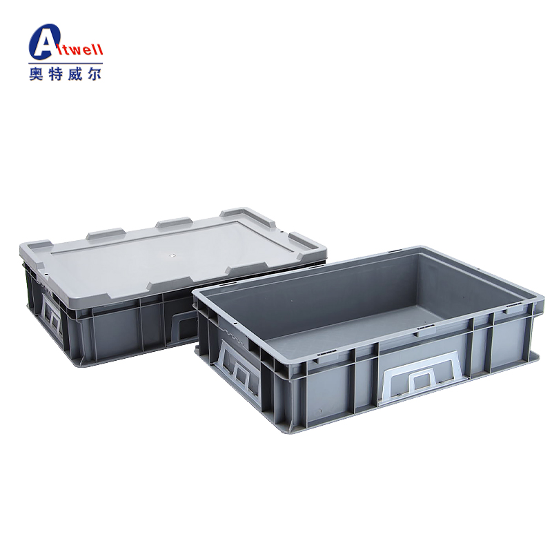 加厚物流周转箱长方形塑料工具箱可堆叠收纳箱带盖箱零件箱工业箱