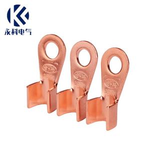 B级加厚紫铜口鼻 厂标A 薄OT 50A开O203T国开口铜接线端子