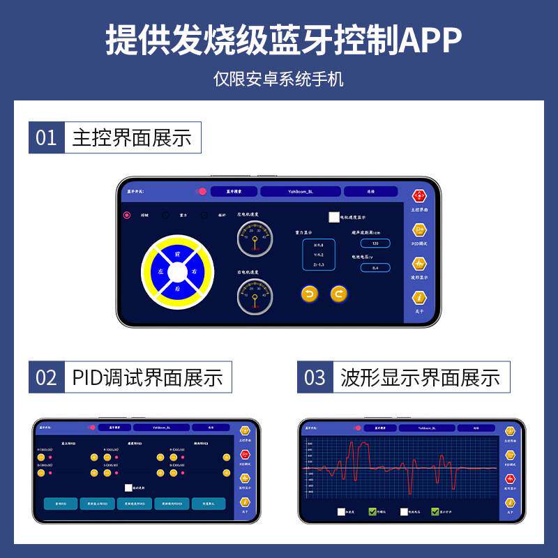 STM32两轮自平衡小车驱动扩展板双轮机器人开发控制器电机底盘PID
