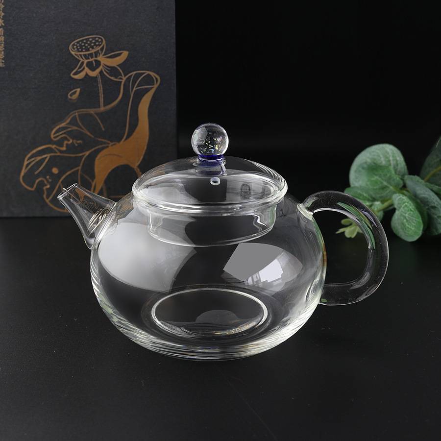 耐热玻璃茶具 小容量家用泡茶壶可明火加热手把小茶壶功夫花茶壶