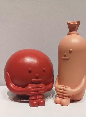 现代约创意树儿脂卡人物摆件家居客厅电视柜童房可简OTQ爱摆设饰