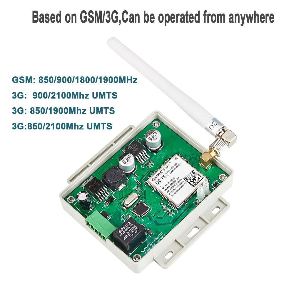 RTU5034 2G4G GSM远程开门门禁控制器+远程开关控制器1继电器输出