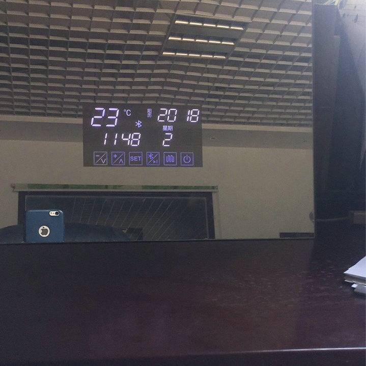 智能浴室镜触摸开关 LED数码管显示屏浴室镜触摸开关