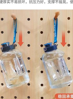 洞板洞实墙上置物架木木质TPJ墙壁挂书架隔板收纳架墙挂板墙面