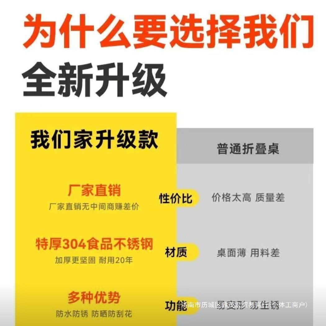 304不钢叠桌圆桌转折盘饭锈FVK店大排档流水席摆摊用家吃饭圆形餐