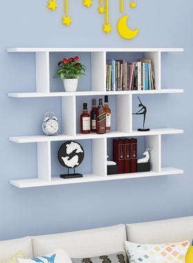 墙置物架壁书挂架客厅卧室挂装饰架墙壁隔板储上物架VGQ简约酒墙