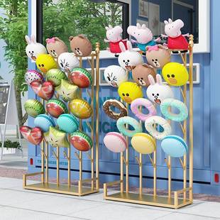 风车展示立柱插气球架子地推广告活动气球树展示路引装饰布置支架