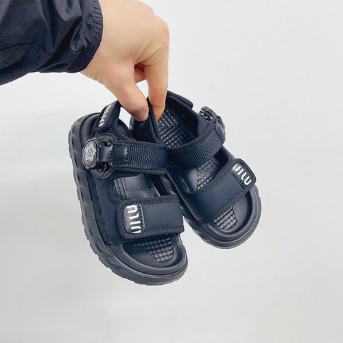 男童凉鞋2024夏季新款儿童鞋子软底防滑小男孩宝宝旋转扣沙滩鞋潮