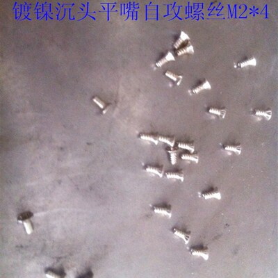 镀镍沉头平嘴自攻螺丝M2*4/1万只  铁螺丝,自攻螺丝