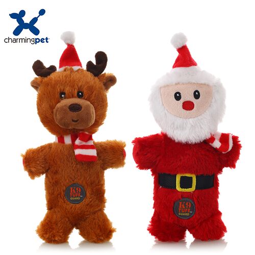 绮敏CharmingPet狗狗圣诞玩具泰迪哈士奇耐咬磨V牙宠物发声玩具