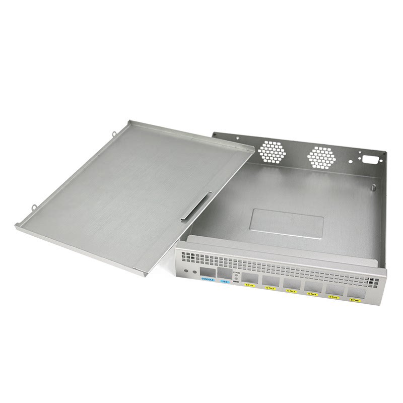 六网口工控软路由机箱网安主板外壳工控机迷你机箱 9寸小机箱