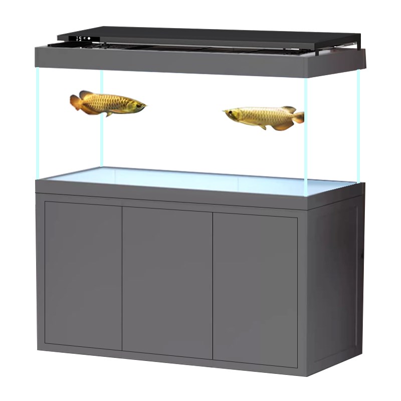 缸内无管件卓底滤鱼缸客厅2024新款宁无管道静音鱼缸大中型定制