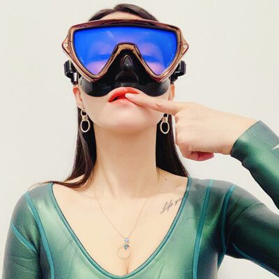 Tusa Visio Pro 20层M110SQB/CR M19镀膜防UV350潜水面镜专业现货