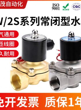 气动全铜电磁阀2W025/030-08 040-10 2W150/160-15 200-2二通水阀