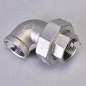 304不锈钢内丝弯头90度直角弯头活接头内螺纹内牙由任由令接头4分