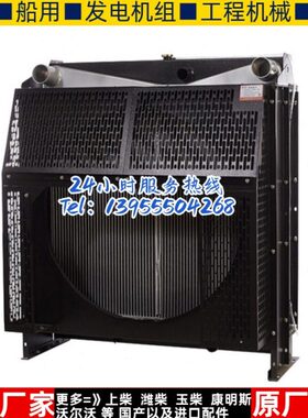 WD129TAD23 无锡动力200KW千瓦柴油机发电机组水箱散热器华阁原装