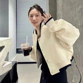 夹克上衣 小个子运动休闲百搭短款 美式 风棒球服外套女春秋2025新款
