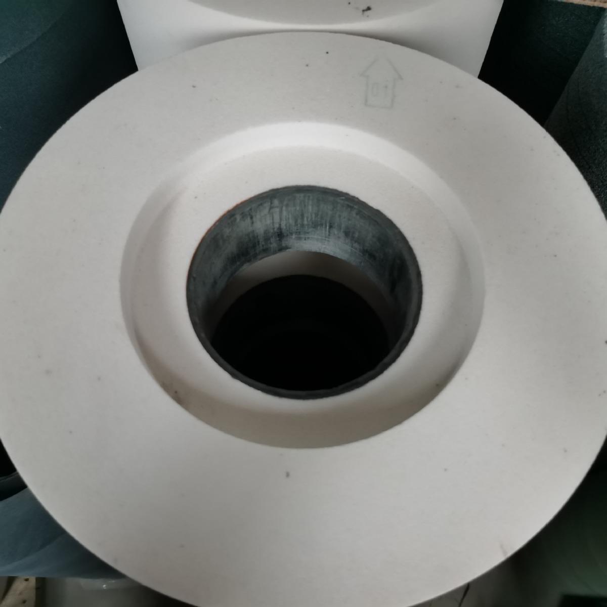 PSA双面凹砂轮350*125*127棕刚玉白刚玉碳化硅1040无心磨砂轮陶瓷