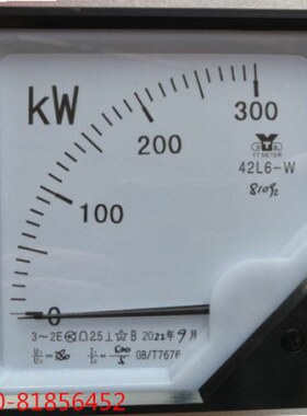三相有功功率表42L6-300KW 500/5A 380V 42L6-W GB/T7676