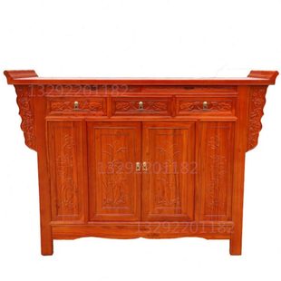 中式实木带门佛柜立柜神台财神台供佛桌子供台菩萨柜供柜贡桌贡