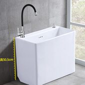 海嘉华拖把池地拖盆家用一体式 加高脚洗拖布池可移动户外墩布池槽